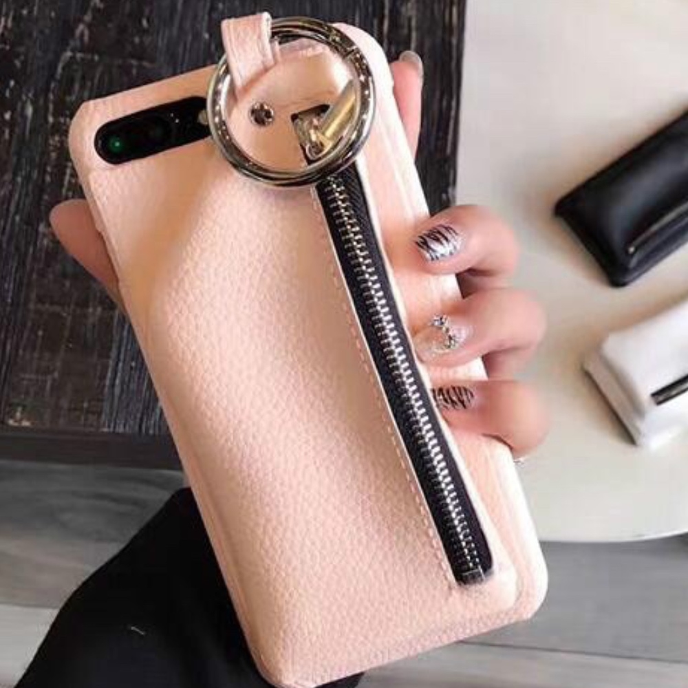 NEW SIZES!! *PINK* Phone Case W/Zip Compartment - Picture 2 of 8